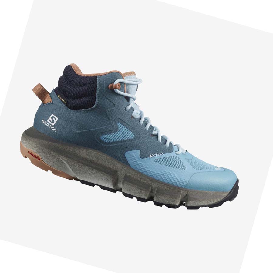 Tenis Senderismo Salomon WoPREDICT HIKE MID GORE-TEX Mujer Azules | MX 2817ILH